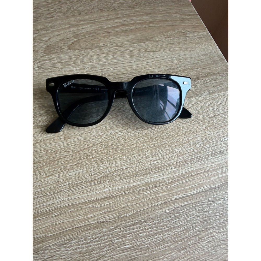 Ray Ban Black Rb4168 601 Meteor RB 4168 Made In Italy Classic Retro Elegant - Picture 7 of 9